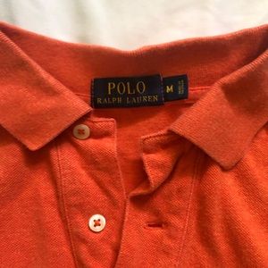 Mens orange polo tshirt
